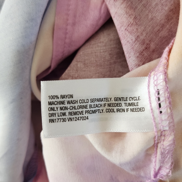 Goodfellow & Co rayon button-down short sleeve shirt sunset and palms tr… - Picture 7 of 7